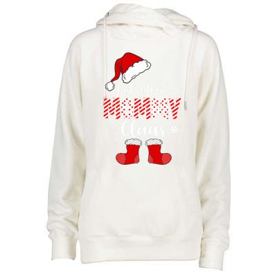 Just Call Me Mommy Claus Great Gift Christmas Light Pajama Pj Gift Womens Funnel Neck Pullover Hood