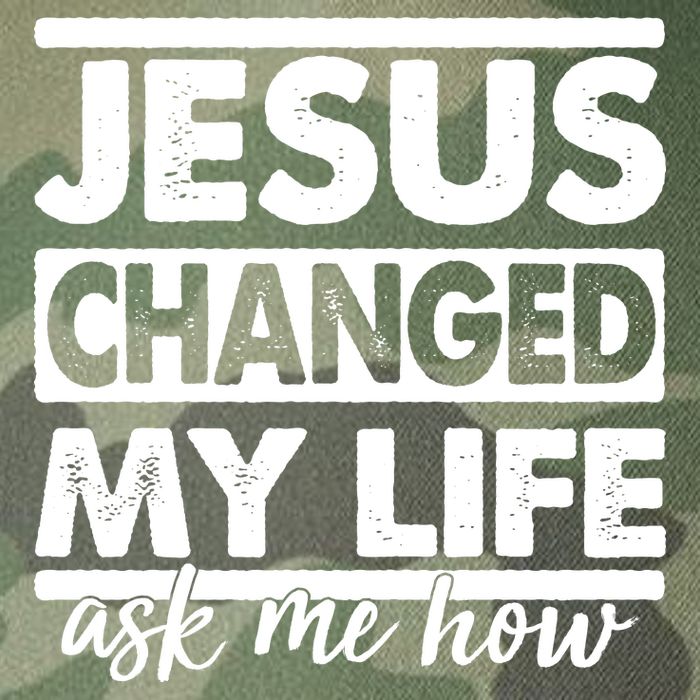 Jesus Changed My Life Ask Me How Legacy Tie Dye Trucker Hat