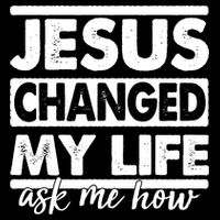 Jesus Changed My Life Ask Me How Cropped Pullover Crew