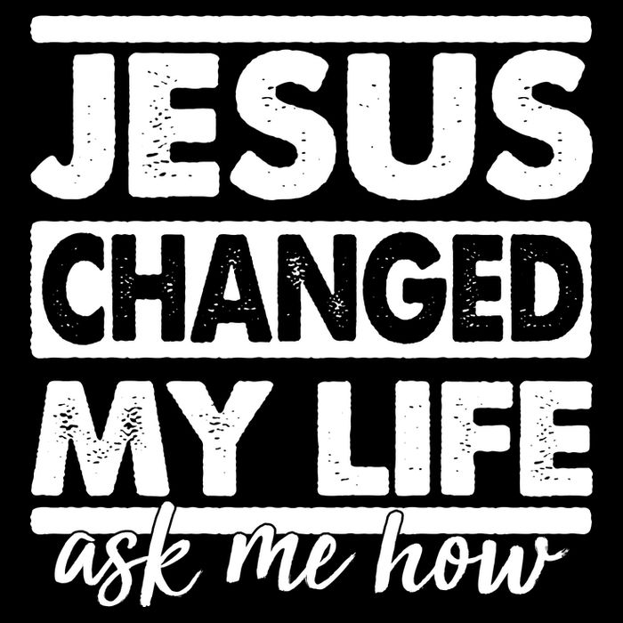 Jesus Changed My Life Ask Me How Cropped Pullover Crew