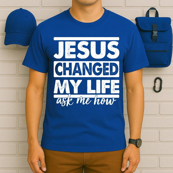 Jesus Changed My Life Ask Me How T-Shirt