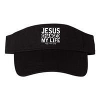 Jesus Changed My Life Asked Me How Christ Devotee Jesus Valucap Bio-Washed Visor