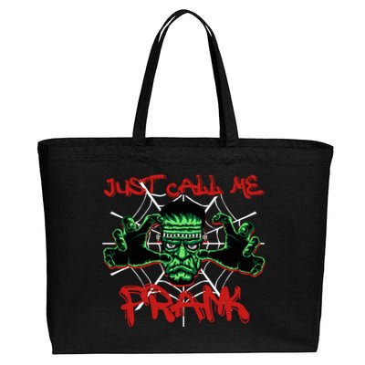 Just Call Me Frank Monster Halloween Horror Movie Cotton Canvas Jumbo Tote