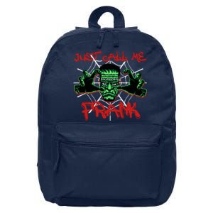 Just Call Me Frank Monster Halloween Horror Movie 16 in Basic Backpack