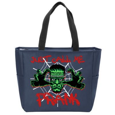 Just Call Me Frank Monster Halloween Horror Movie Zip Tote Bag