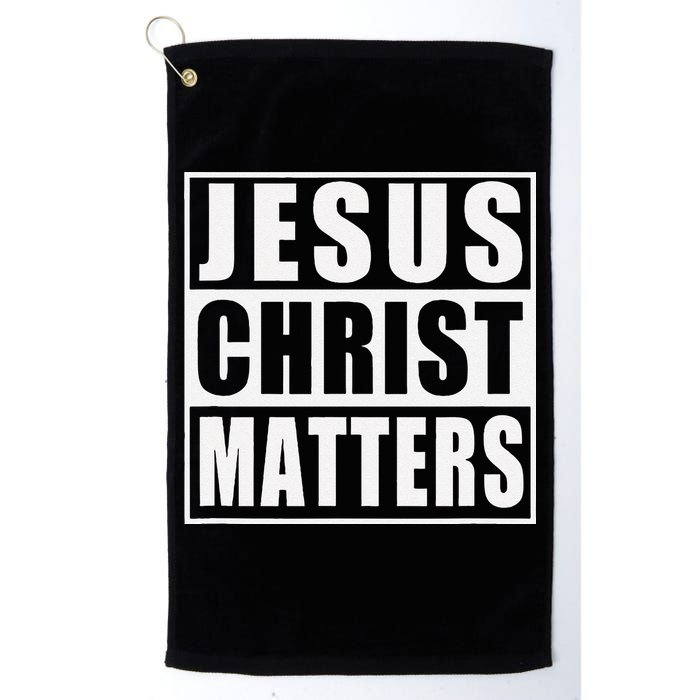 Jesus Christ Matters Christian Golf Towel