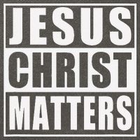 Jesus Christ Matters Christian Cotton Canvas Backpack