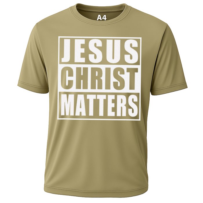 Jesus Christ Matters Christian Cooling Performance Crew T-Shirt