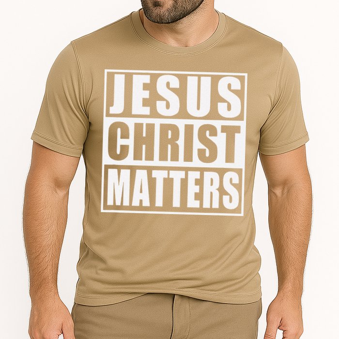 Jesus Christ Matters Christian Cooling Performance Crew T-Shirt
