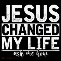 Jesus Changed My Life Asked Me How Christ Devotee Jesus Backpack