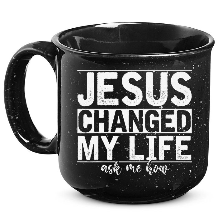 Jesus Changed My Life Asked Me How Christ Devotee Jesus 15oz Campfire Ceramic Mug