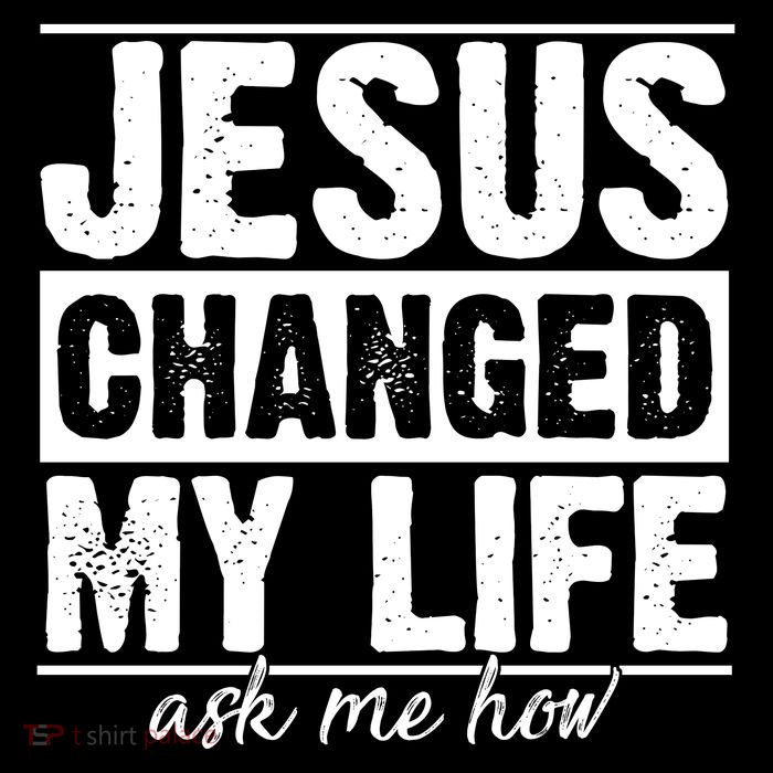 Jesus Changed My Life Ask Me How Stripe Pom Pom Beanie