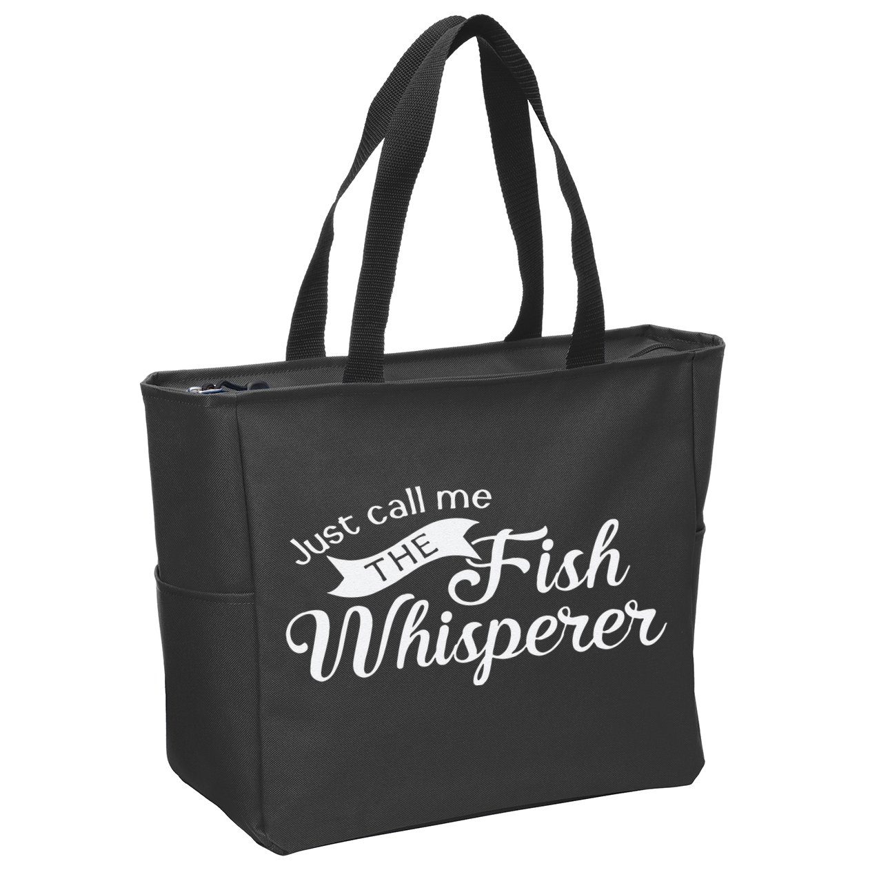 Just Call Me The Fish Whisperer Funny Fishing Zip Tote Bag