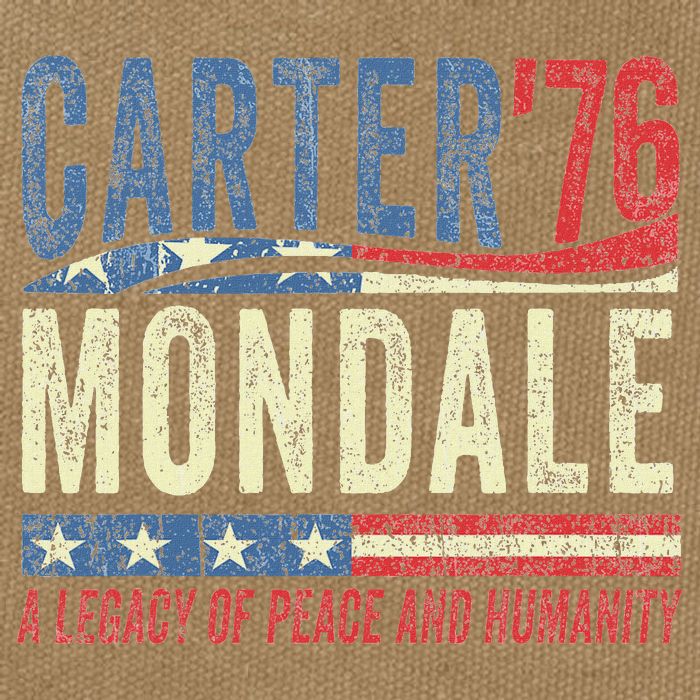 Jimmy Carter Mondale 76 A Legacy Of Peace & Humanity Cotton Canvas Backpack