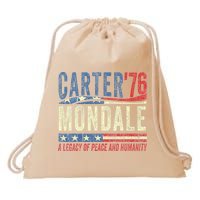 Jimmy Carter Mondale 76 A Legacy Of Peace & Humanity Drawstring Bag