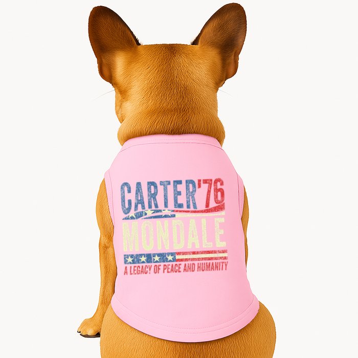 Jimmy Carter Mondale 76 A Legacy Of Peace & Humanity Doggie Tank