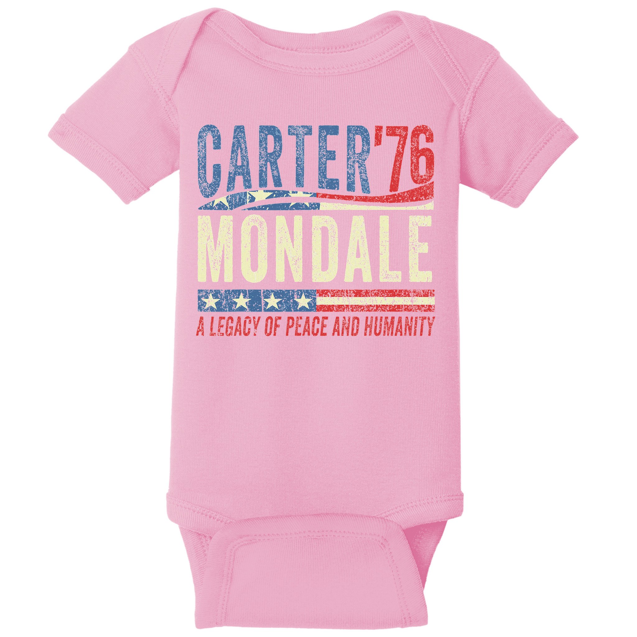 Jimmy Carter Mondale 76 A Legacy Of Peace & Humanity Baby Bodysuit