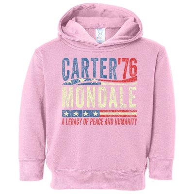 Jimmy Carter Mondale 76 A Legacy Of Peace & Humanity Toddler Hoodie