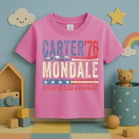 Jimmy Carter Mondale 76 A Legacy Of Peace & Humanity Toddler T-Shirt