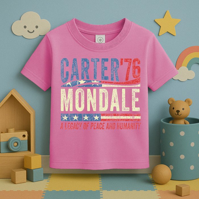Jimmy Carter Mondale 76 A Legacy Of Peace & Humanity Toddler T-Shirt