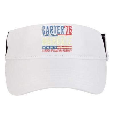 Jimmy Carter Mondale 76 A Legacy Of Peace & Humanity Adult Drive Performance Visor