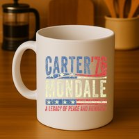 Jimmy Carter Mondale 76 A Legacy Of Peace & Humanity Mug
