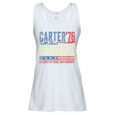 Jimmy Carter Mondale 76 A Legacy Of Peace & Humanity Ladies Essential Flowy Tank