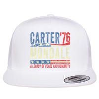 Jimmy Carter Mondale 76 A Legacy Of Peace & Humanity Flat Bill Trucker Hat
