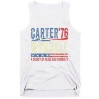 Jimmy Carter Mondale 76 A Legacy Of Peace & Humanity Tank Top