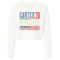Jimmy Carter Mondale 76 A Legacy Of Peace & Humanity Cropped Pullover Crew