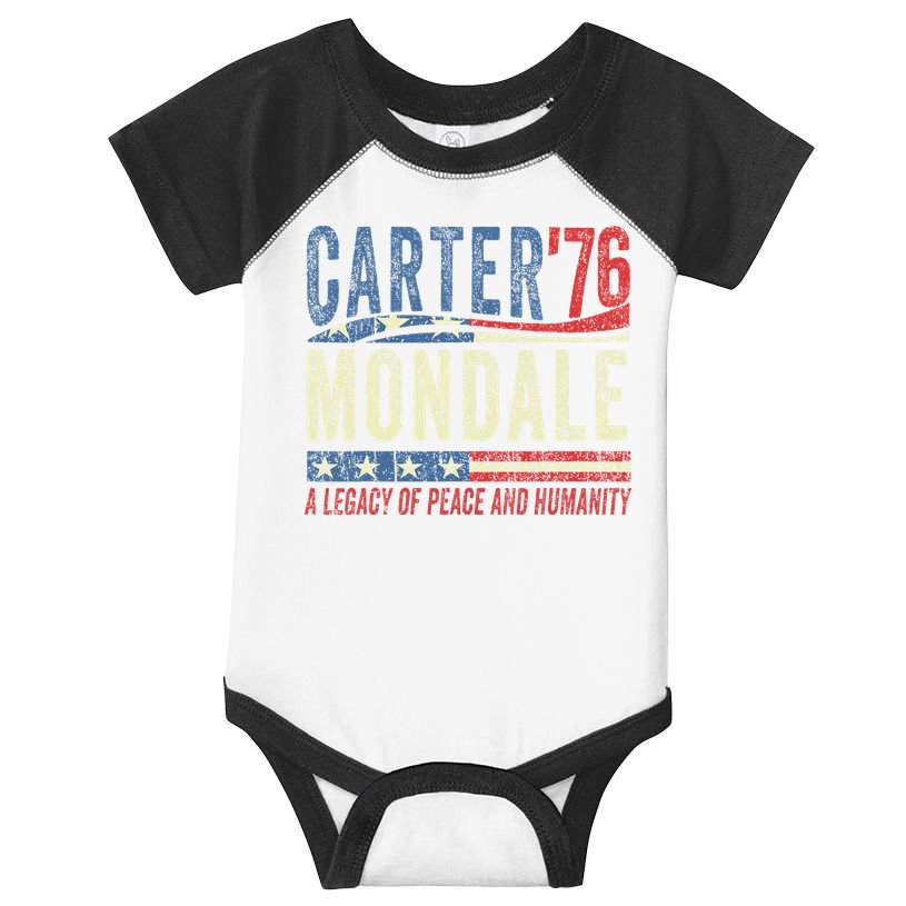 Jimmy Carter Mondale 76 A Legacy Of Peace & Humanity Infant Baby Jersey Bodysuit