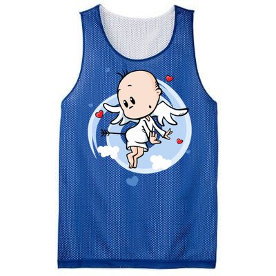 Just Call Me Cupid Retro Arrow Valentine Day Hearts Gift Mesh Reversible Basketball Jersey Tank