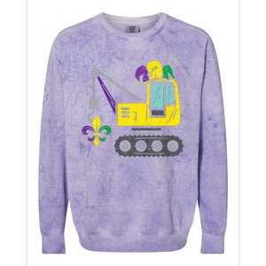 Jester Crane Mardi Gras Cute Colorblast Crewneck Sweatshirt