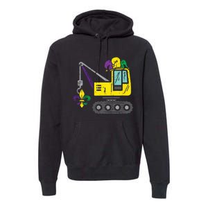 Jester Crane Mardi Gras Cute Premium Hoodie