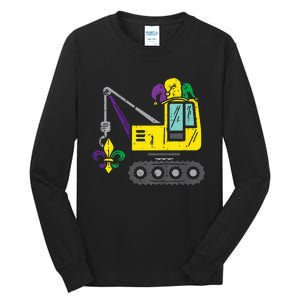 Jester Crane Mardi Gras Cute Tall Long Sleeve T-Shirt