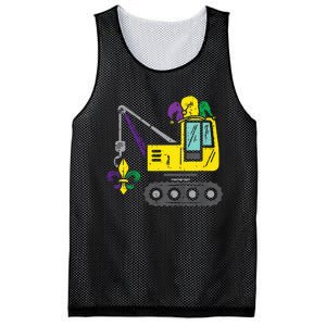 Jester Crane Mardi Gras Cute Mesh Reversible Basketball Jersey Tank