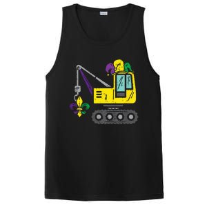 Jester Crane Mardi Gras Cute PosiCharge Competitor Tank