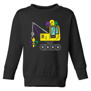 Jester Crane Mardi Gras Cute Toddler Sweatshirt