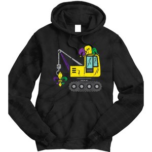 Jester Crane Mardi Gras Cute Tie Dye Hoodie