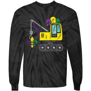 Jester Crane Mardi Gras Cute Tie-Dye Long Sleeve Shirt