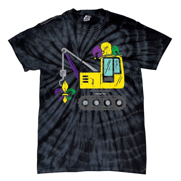 Jester Crane Mardi Gras Cute Tie-Dye T-Shirt