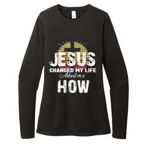 Jesus Changed My Life Asked Me How Christ Devo Jesus Gift Womens CVC Long Sleeve Shirt