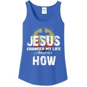 Jesus Changed My Life Asked Me How Christ Devo Jesus Gift Ladies Essential Tank