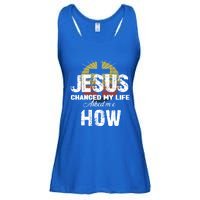 Jesus Changed My Life Asked Me How Christ Devo Jesus Gift Ladies Essential Flowy Tank