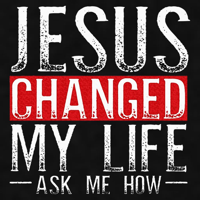 Jesus Changed My Life Ask Me How Christian Christians Ladies PosiCharge Tri-Blend Wicking Tank