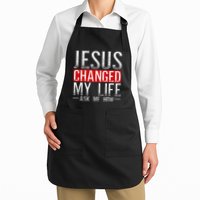Jesus Changed My Life Ask Me How Christian Christians Apron