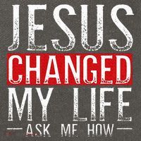 Jesus Changed My Life Ask Me How Christian Christians Cotton Canvas Backpack