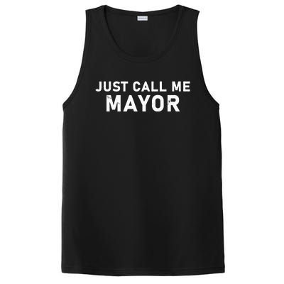 Just Call Me Mayor City Government Joke PosiCharge Competitor Tank