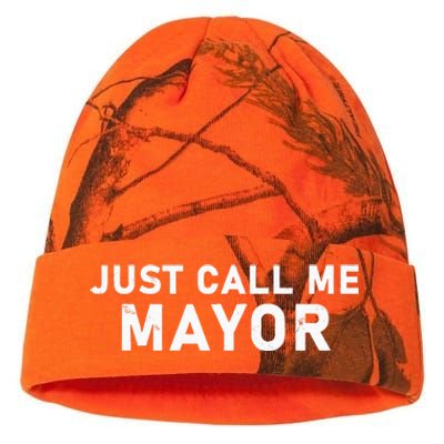 Just Call Me Mayor City Government Joke Kati Licensed 12" Camo Beanie