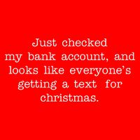 Just Checked My Bank Account Text For Christmas Gifts Funny Premium T-Shirt